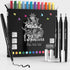 fineliner schwarze buntstifte bunte zeichenstift brushpens set brush pen schwarz zeichenstifte