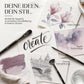 BELMIQUE Aquarellpinsel Set 12-teilig – Watercolor Brush Set mit Rolltasche für Aquarell, Gouache & Acryl