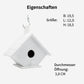 Belmique Hanging Birdhouse | Weatherproof and painted white