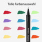 Belmique drawing pencils set of 16 incl. black brush pens I calligraphy pens