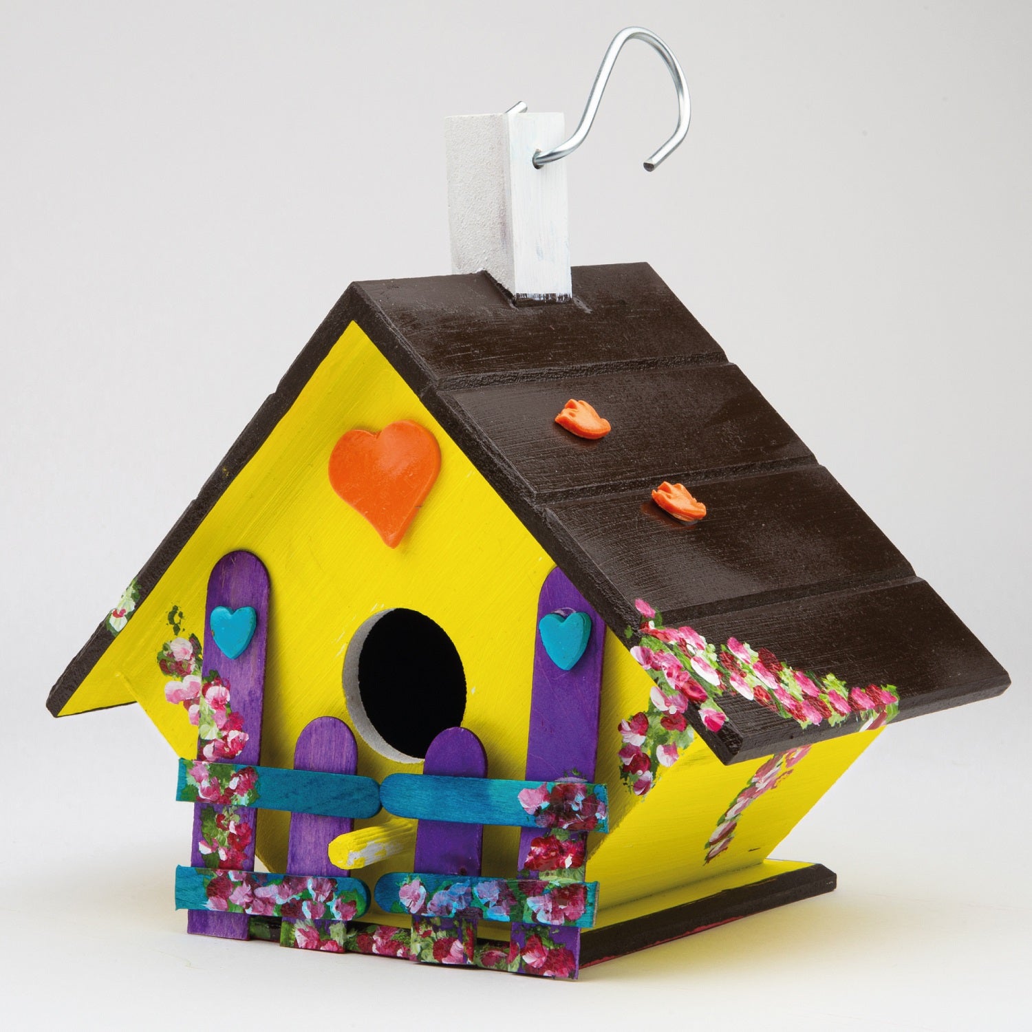 Belmique Bird House - Multicolored - 100% HANDMADE